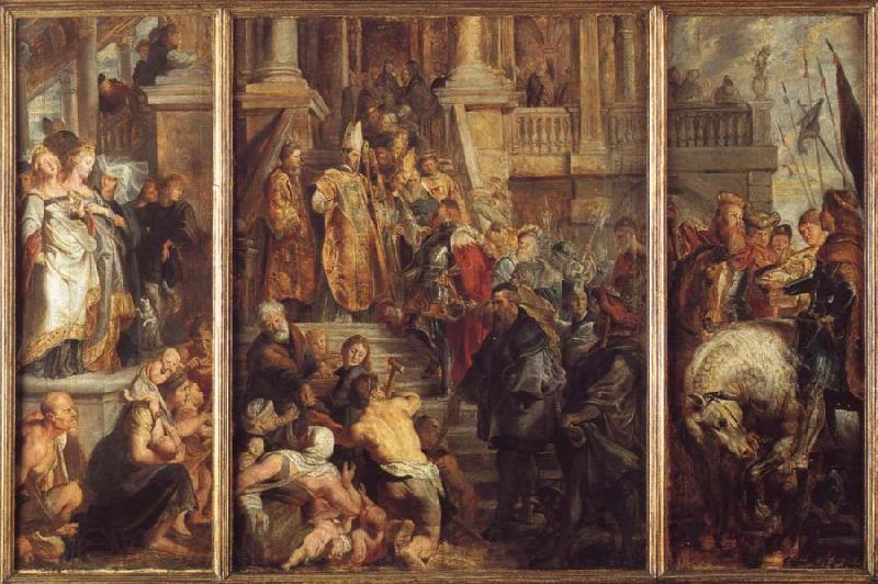 Peter Paul Rubens Saint Bavo About to Receive the Monastic Habit at Ghent Norge oil painting art